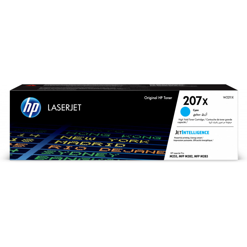 HP 207X alkuperäinen riittoisa syaani LaserJet -värikasetti