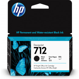 HP 712 musta DesignJet -mustepatruuna, 38 ml