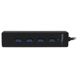 StarTech.com ST4300PBU3 keskitin USB 3.2 Gen 1 (3.1 Gen 1) Type-A 5000 Mbit s Musta