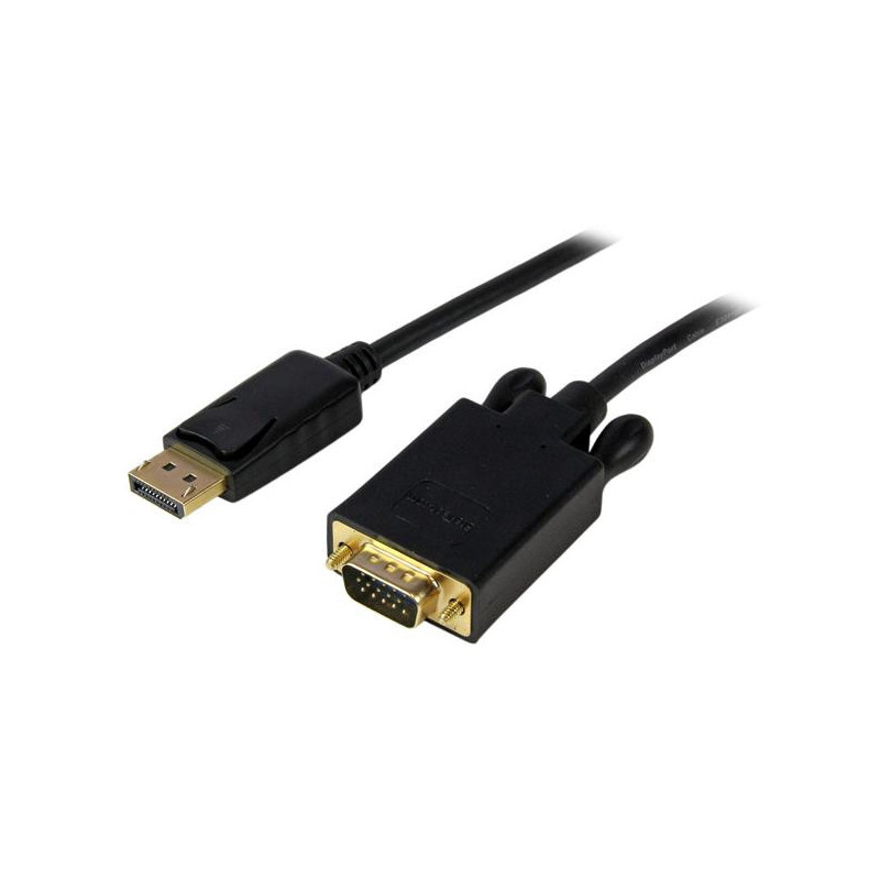 StarTech.com DP2VGAMM3B videokaapeli-adapteri 0,91 m DisplayPort VGA (D-Sub) Musta