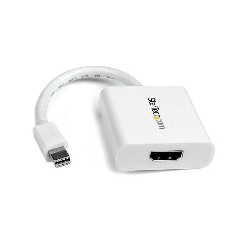 StarTech.com MDP2HDW videokaapeli-adapteri 0,12 m Mini-DisplayPort HDMI Valkoinen