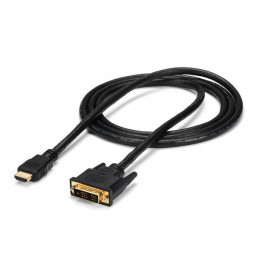 StarTech.com HDMIDVIMM6 videokaapeli-adapteri 1,8 m HDMI DVI-D Musta