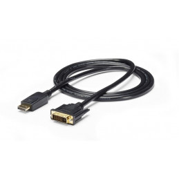 StarTech.com DP2DVI2MM6 videokaapeli-adapteri 1,8 m DisplayPort DVI-D Musta