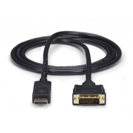 StarTech.com DP2DVI2MM6 videokaapeli-adapteri 1,8 m DisplayPort DVI-D Musta