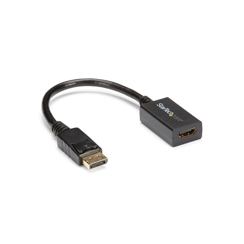 StarTech.com DP2HDMI2 videokaapeli-adapteri 0,21 m DisplayPort HDMI Musta