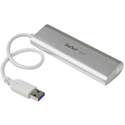 StarTech.com ST43004UA keskitin USB 3.2 Gen 1 (3.1 Gen 1) Type-A 5000 Mbit s Hopea, Valkoinen