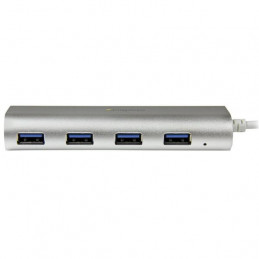 StarTech.com ST43004UA keskitin USB 3.2 Gen 1 (3.1 Gen 1) Type-A 5000 Mbit s Hopea, Valkoinen