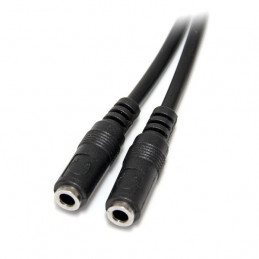 StarTech.com MUY1MFFS audiokaapeli 0,2 m 3.5mm 2x3.5mm Musta