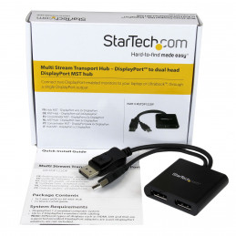 StarTech.com MSTDP122DP videohaaroitin DisplayPort 2x DisplayPort
