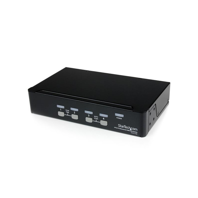 StarTech.com SV431USB KVM-kytkin Telineasennus Musta