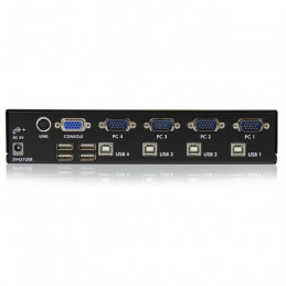 StarTech.com SV431USB KVM-kytkin Telineasennus Musta