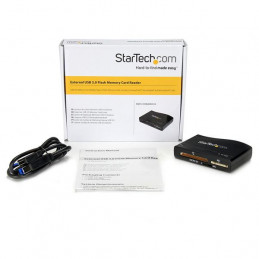 StarTech.com FCREADHCU3 kortinlukija USB 3.2 Gen 1 (3.1 Gen 1) Musta