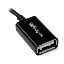 StarTech.com UUSBOTG USB-kaapeli 0,127 m USB 2.0 Micro-USB B USB A Musta