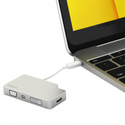 StarTech.com CDPVGDVHDMDP USB grafiikka-adapteri 3840 x 2160 pikseliä Hopea