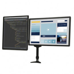 StarTech.com ARMDUAL monitorin kiinnike ja jalusta 61 cm (24") Puristin Musta