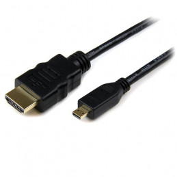 StarTech.com HDADMM2M HDMI-kaapeli 2 m HDMI-tyyppi A (vakio) HDMI-tyyppi D (mikro) Musta