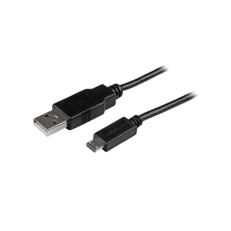 StarTech.com USBAUB2MBK USB-kaapeli 2 m USB 2.0 USB A Micro-USB B Musta