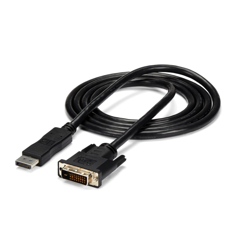 StarTech.com DP2DVIMM6 videokaapeli-adapteri 1,8 m DisplayPort DVI-D Musta