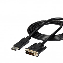 StarTech.com DP2DVIMM6 videokaapeli-adapteri 1,8 m DisplayPort DVI-D Musta