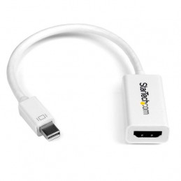 StarTech.com MDP2HD4KSW videokaapeli-adapteri 0,15 m Mini DisplayPort HDMI Valkoinen