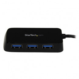 StarTech.com ST4300MINU3B keskitin USB 3.2 Gen 1 (3.1 Gen 1) Type-A 5000 Mbit s Musta