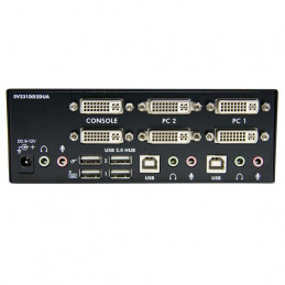 StarTech.com SV231DD2DUA KVM-kytkin Musta