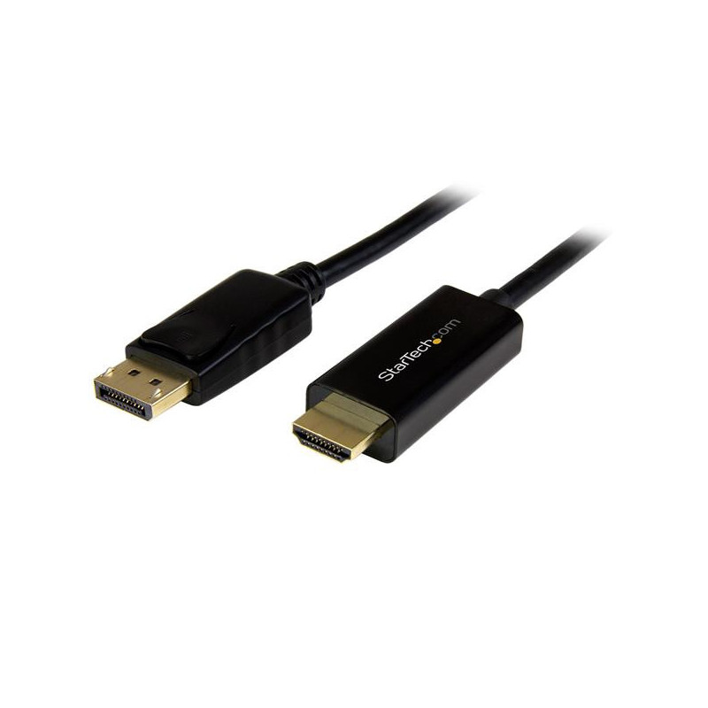 StarTech.com DP2HDMM1MB videokaapeli-adapteri 1 m DisplayPort HDMI-tyyppi A (vakio) Musta