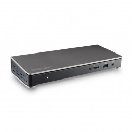 StarTech.com TB3DOCK2DPPU kannettavien tietokoneiden telakka ja porttitoistin Langallinen USB 3.2 Gen 1 (3.1 Gen 1) Type-C Musta