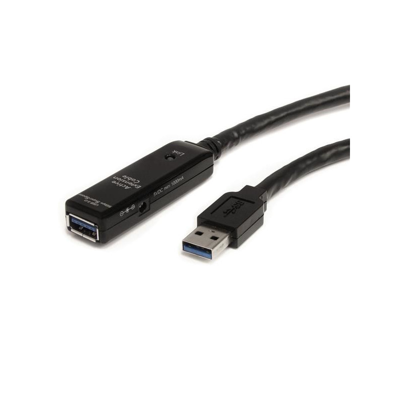 StarTech.com USB3AAEXT10M USB-kaapeli 10 m USB 3.2 Gen 1 (3.1 Gen 1) USB A Musta