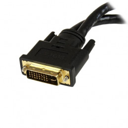 StarTech.com DVI92030202L videokaapeli-adapteri 0,203 m DVI-I DVI-D + VGA (D-Sub) Musta