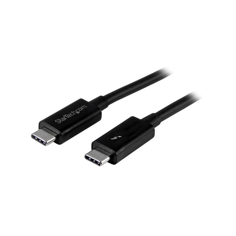 StarTech.com TBLT3MM1M Thunderbolt-kaapeli 1 m 20 Gbit s Musta