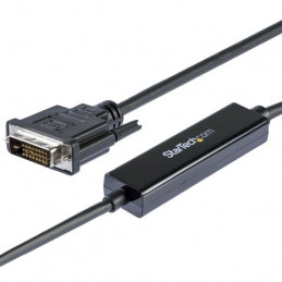 StarTech.com CDP2DVIMM1MB videokaapeli-adapteri 1 m USB Type-C DVI-D Musta