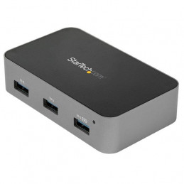 StarTech.com HB31C4AS keskitin USB 3.2 Gen 2 (3.1 Gen 2) Type-C 10000 Mbit s Musta, Harmaa