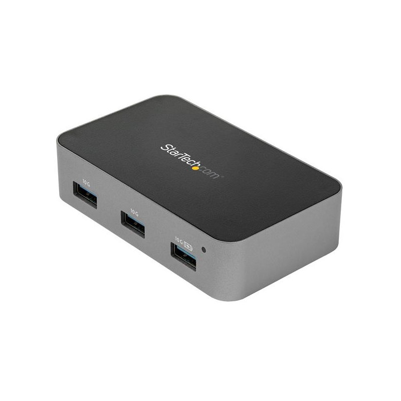 StarTech.com HB31C4AS keskitin USB 3.2 Gen 2 (3.1 Gen 2) Type-C 10000 Mbit s Musta, Harmaa