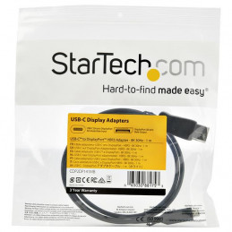 StarTech.com CDP2DP141MB videokaapeli-adapteri 1 m DisplayPort USB Type-C Musta