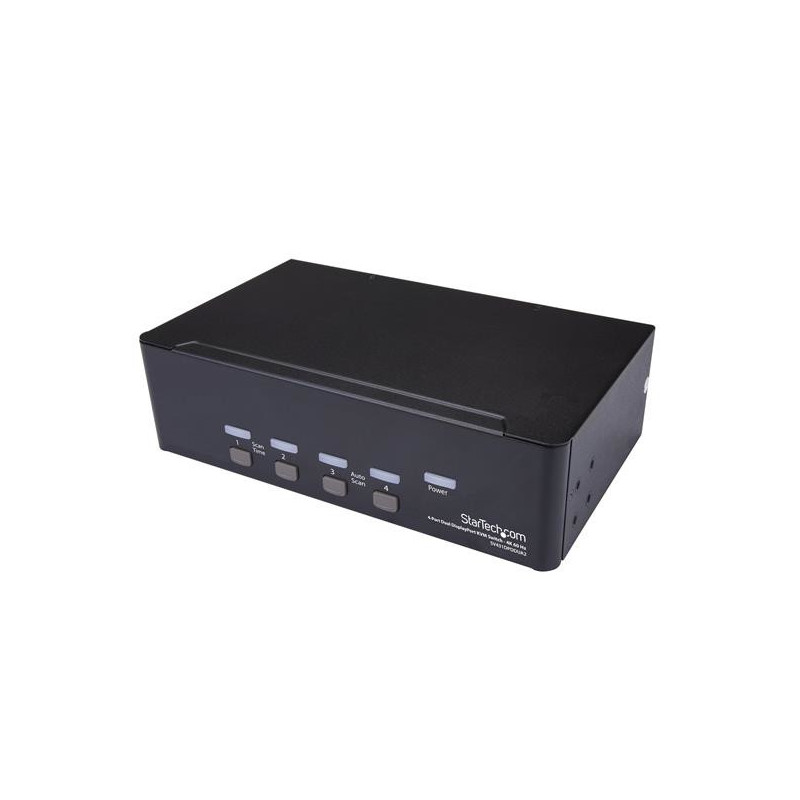 StarTech.com SV431DPDDUA2 KVM-kytkin Telineasennus Musta