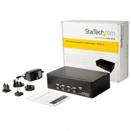 StarTech.com SV431DPDDUA2 KVM-kytkin Telineasennus Musta