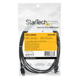 StarTech.com RUSB2CC2MB USB-kaapeli 2 m USB 2.0 USB C Musta