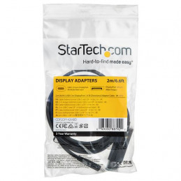 StarTech.com CDP2DP142MBD videokaapeli-adapteri 2 m USB Type-C DisplayPort Musta