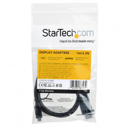 StarTech.com CDP2DP141MBD videokaapeli-adapteri 1 m USB Type-C DisplayPort Musta