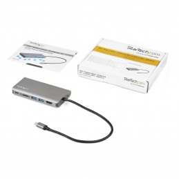 StarTech.com DKT30CHVAUSP kannettavien tietokoneiden telakka ja porttitoistin Langallinen USB 3.2 Gen 1 (3.1 Gen 1) Type-C