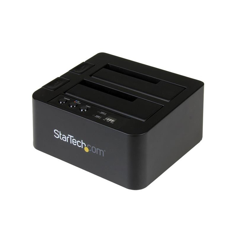 StarTech.com SDOCK2U313R levyjen monistuslaite HDD-monistaja 2 kopiot Musta