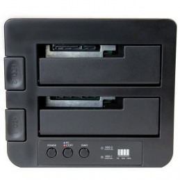 StarTech.com SDOCK2U313R levyjen monistuslaite HDD-monistaja 2 kopiot Musta