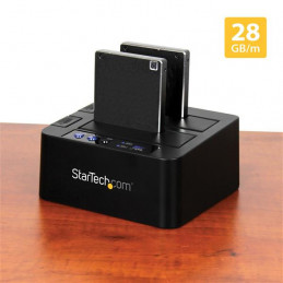 StarTech.com SDOCK2U313R levyjen monistuslaite HDD-monistaja 2 kopiot Musta