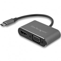 StarTech.com CDP2HDVGA USB grafiikka-adapteri 3840 x 2160 pikseliä Musta