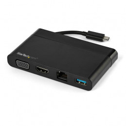 StarTech.com DKT30CHVCM kannettavien tietokoneiden telakka ja porttitoistin Langallinen USB 3.2 Gen 1 (3.1 Gen 1) Type-C Musta