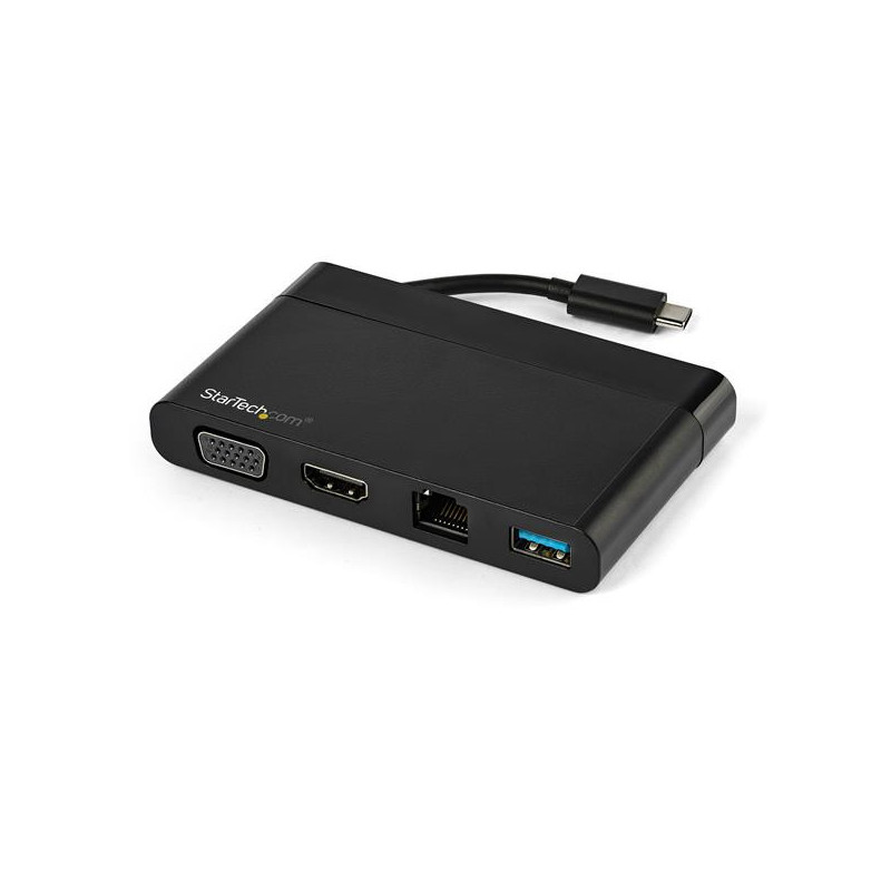 StarTech.com DKT30CHVCM kannettavien tietokoneiden telakka ja porttitoistin Langallinen USB 3.2 Gen 1 (3.1 Gen 1) Type-C Musta