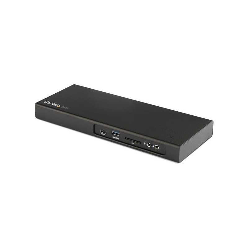 StarTech.com TB3DK2DPM2 kannettavien tietokoneiden telakka ja porttitoistin Langallinen USB 3.2 Gen 1 (3.1 Gen 1) Type-C Musta