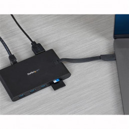 StarTech.com DKT30CHVSCPD kannettavien tietokoneiden telakka ja porttitoistin Langallinen USB 3.2 Gen 1 (3.1 Gen 1) Type-C Musta