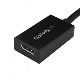 StarTech.com DVI2DP2 videokaapeli-adapteri Musta